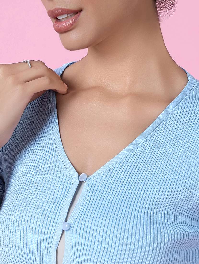 women light blue acrylic regular shrug - 21514937 -  Standard Image - 6