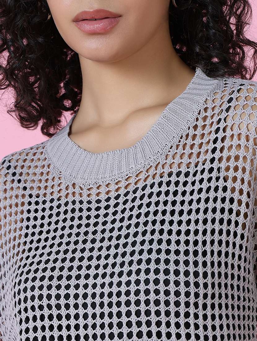 women crochet long sleeves top - 21514966 -  Standard Image - 6