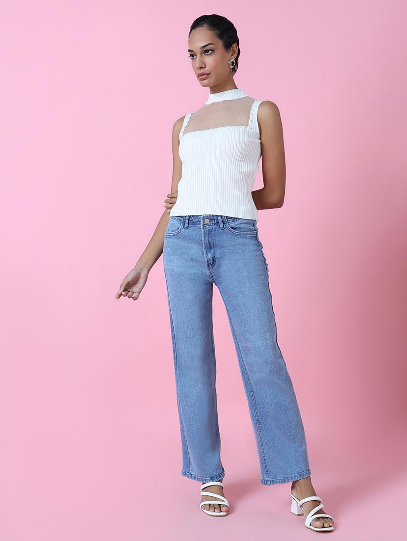 women white solids sleeveless top - 21515079 - Standard Image - 4