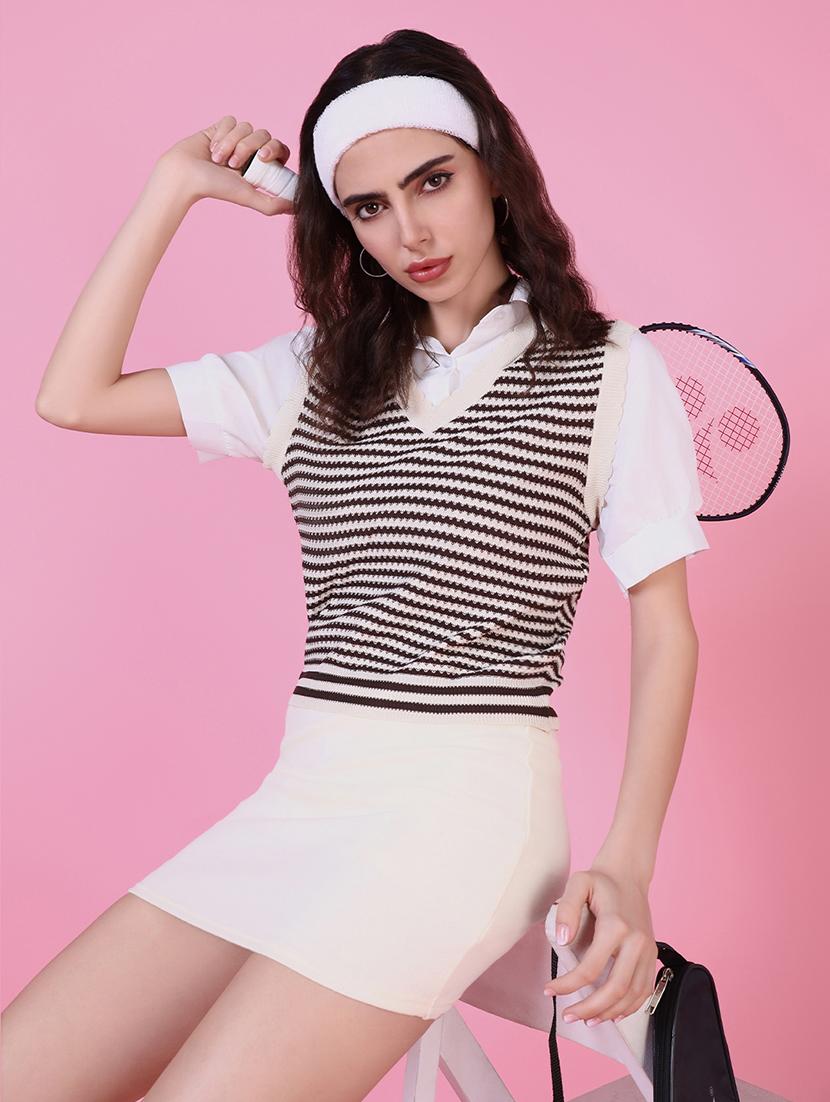 women self design short sleeves top - 21515127 -  Standard Image - 1