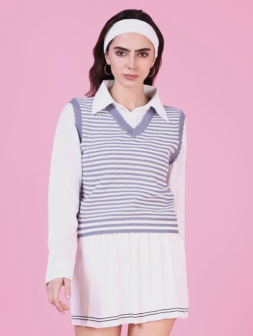 women self design long sleeve shirt top - 21515133 -  Standard Image - 0