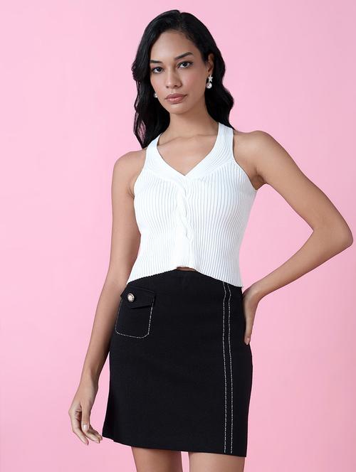 women white solids sleeveless top - 21515144 -  Standard Image - 0