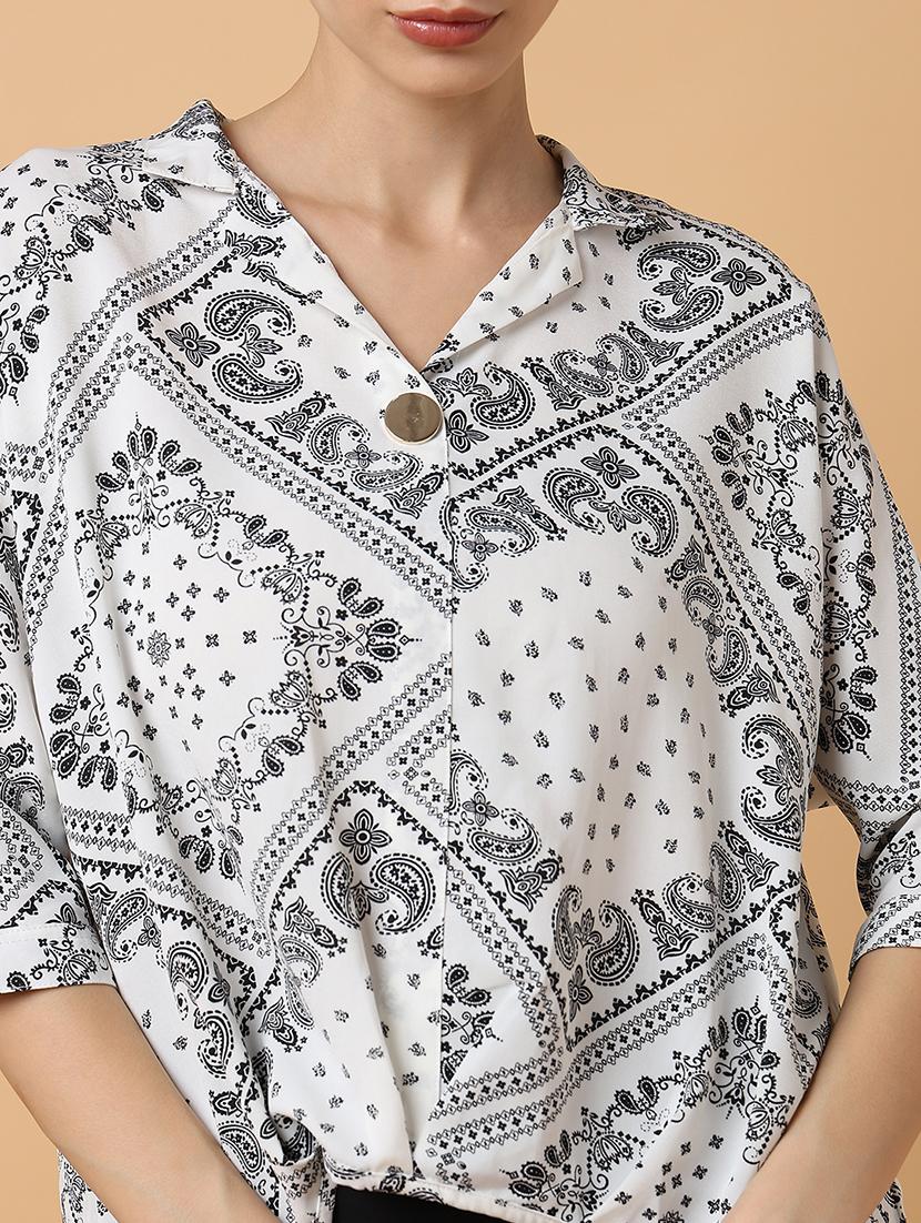 women white graphic printed regular top - 21515219 - Standard Image - 6