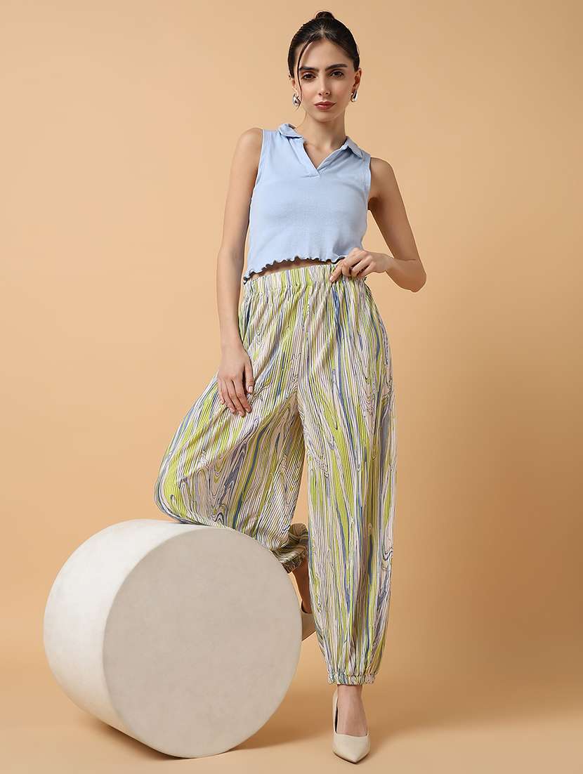 women neo mint printed harem pant - 21515225 -  Standard Image - 1