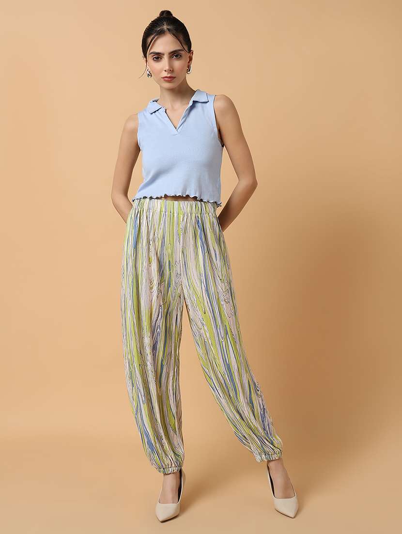women neo mint printed harem pant - 21515225 -  Standard Image - 4