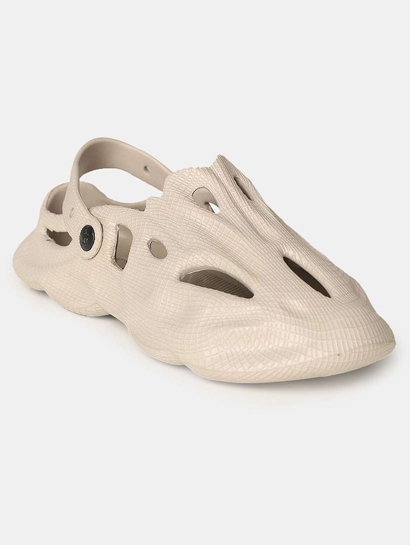 men beige crocs clog