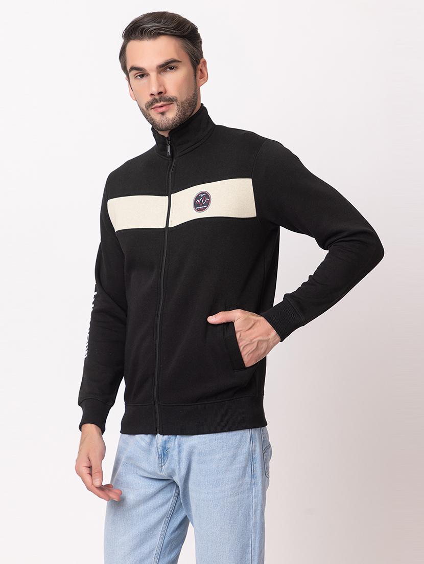 men long sleeves color block sweatshirt - 21515342 - Standard Image - 1
