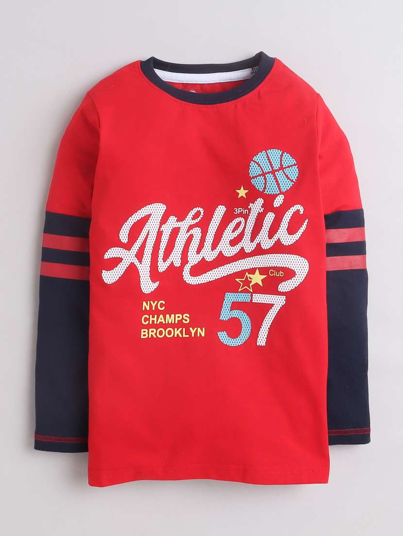 boy printed long sleeves t-shirt - 21517725 -  Standard Image - 1