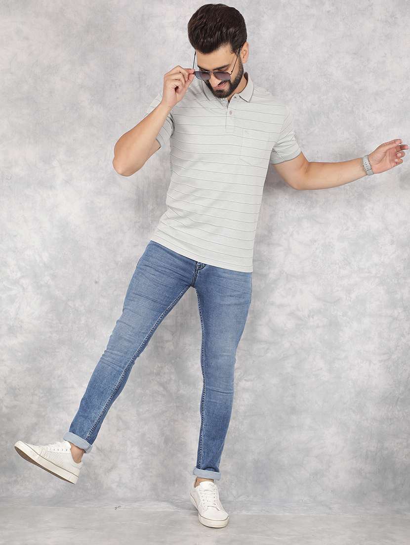 men mid-rise plain slim fit jean - 21517868 - Standard Image - 4