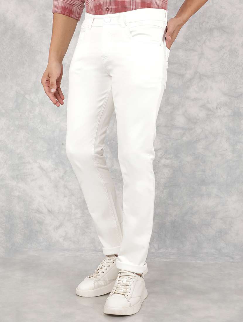 men mid-rise plain slim fit jean - 21517870 -  Standard Image - 1