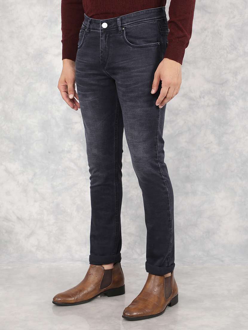 men mid-rise plain slim fit jean - 21517874 -  Standard Image - 1
