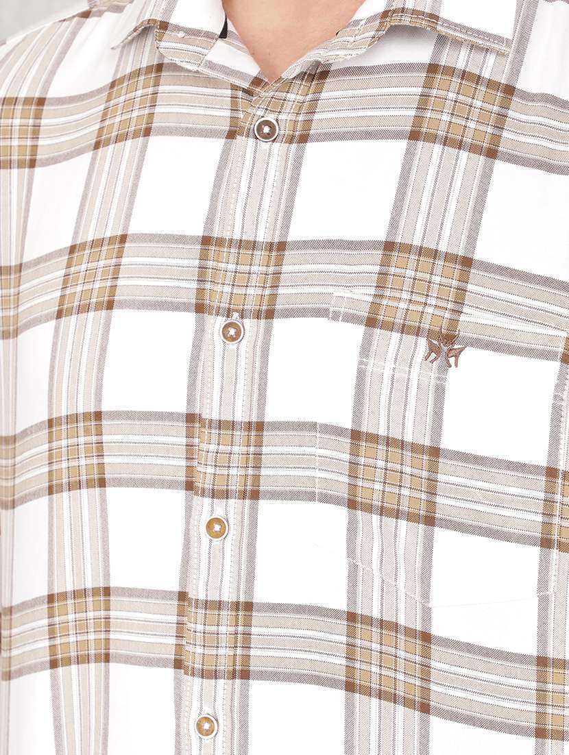 men collared tartan check casual shirt - 21517891 -  Standard Image - 6