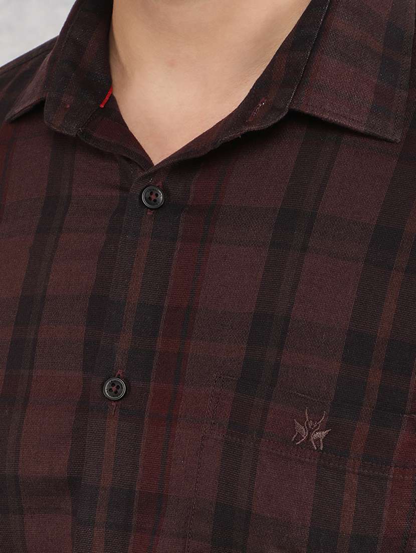 men collared checks casual shirt - 21517907 -  Standard Image - 6
