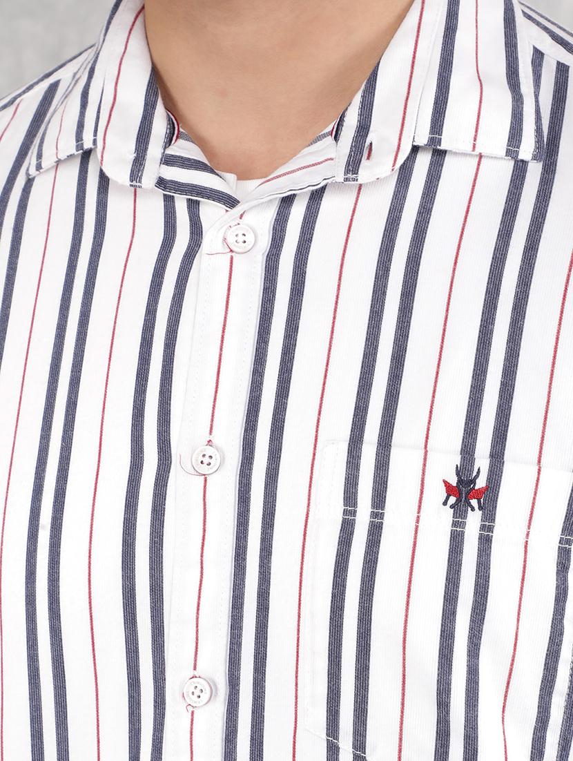 men white cotton casual shirt - 21517920 - Standard Image - 6
