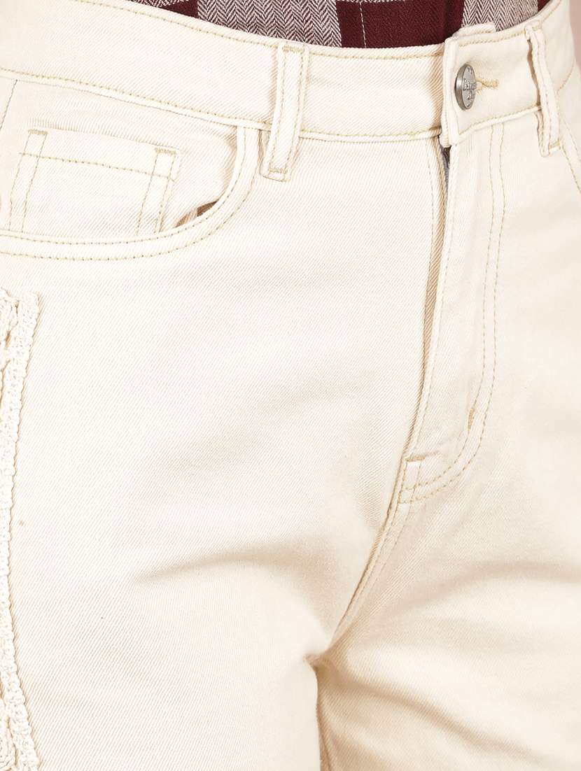 women solid high rise bootcut jean - 21517973 -  Standard Image - 6