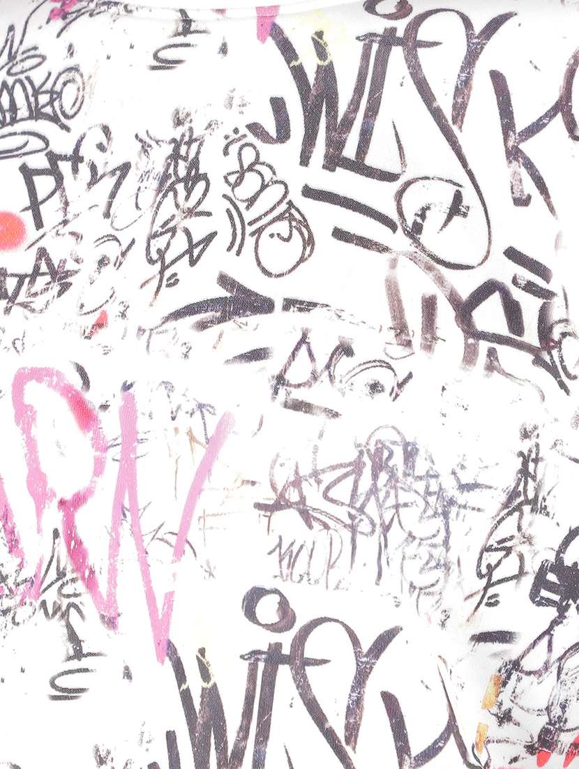 women off white poly blend all over print sweatshirt - 21517992 -  Standard Image - 6