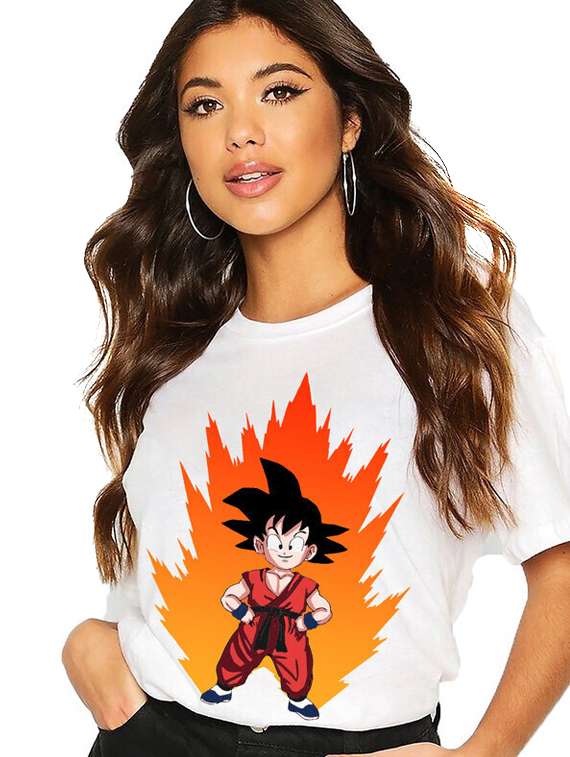 women white front print t-shirt - 21518023 -  Standard Image - 1