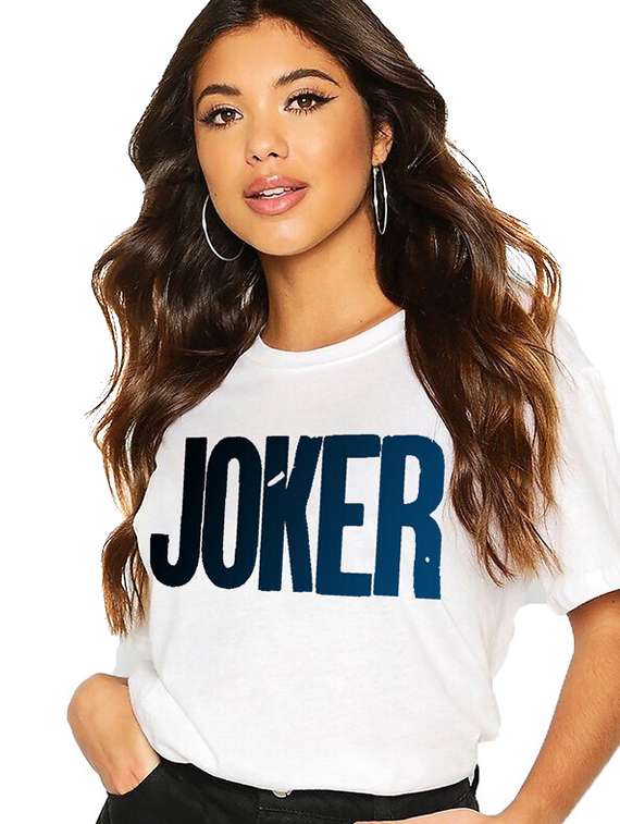 women white cotton blend front print t-shirt - 21518102 -  Standard Image - 1