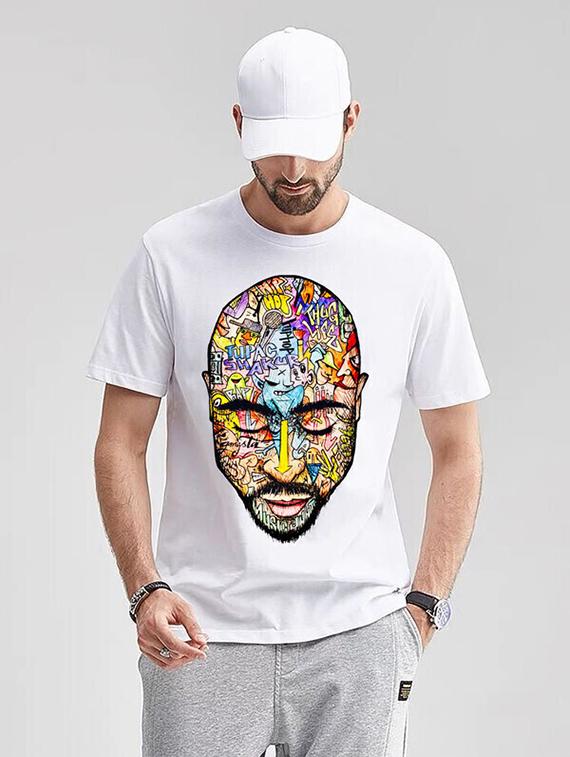men white front printed t-shirt - 21518132 -  Standard Image - 1