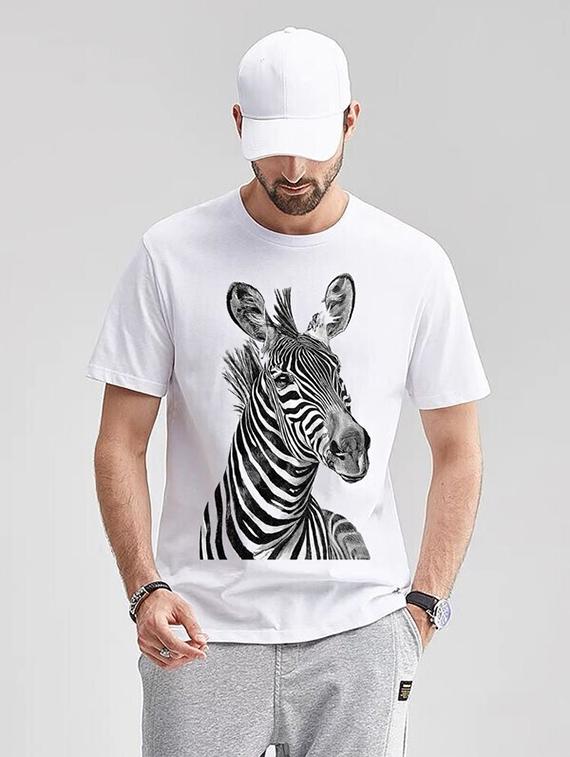 men white front printed t-shirt - 21518142 - Standard Image - 1
