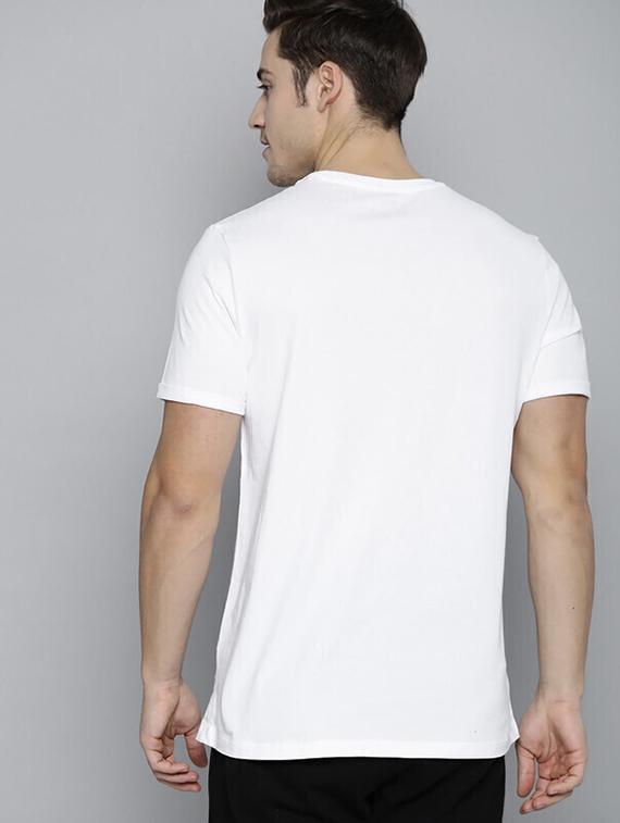 men white front printed t-shirt - 21518153 - Standard Image - 1