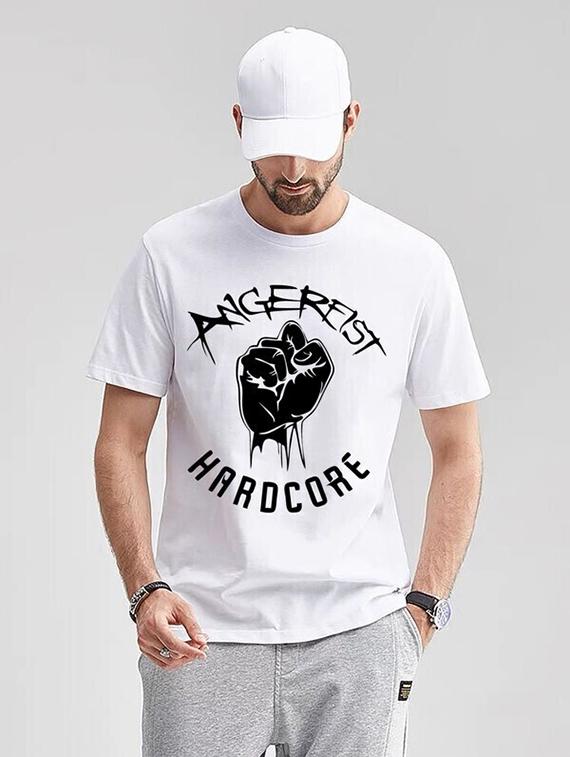 men white front printed t-shirt - 21518206 - Standard Image - 1