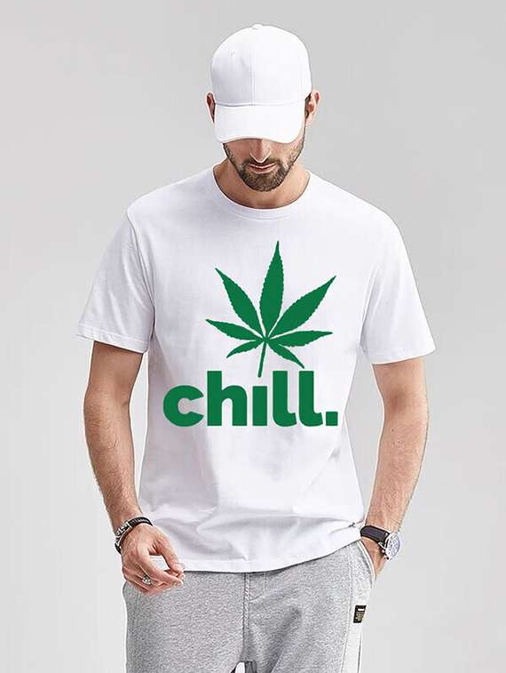 men white front printed t-shirt - 21518243 -  Standard Image - 1