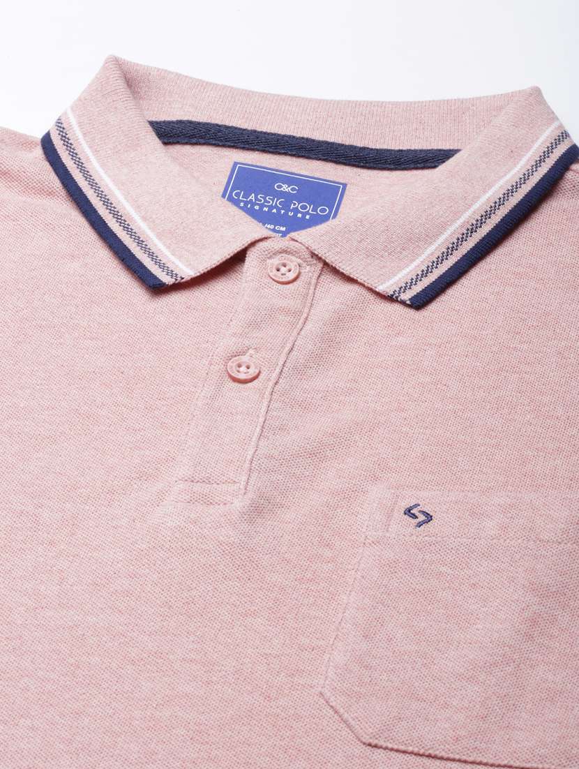 men polo neck plain t-shirt - 21518263 - Standard Image - 4
