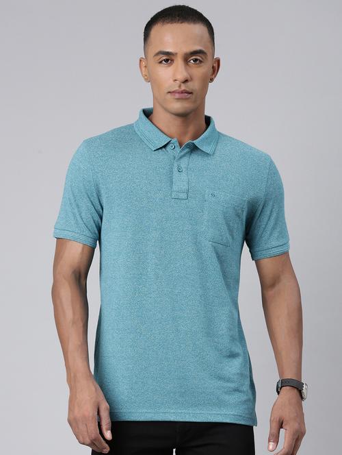 men polo neck plain t-shirt - 21518266 - Standard Image - 0