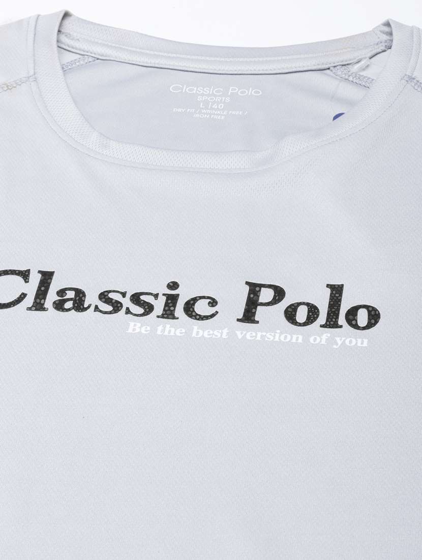 men round neck chest print t-shirt - 21518286 -  Standard Image - 4