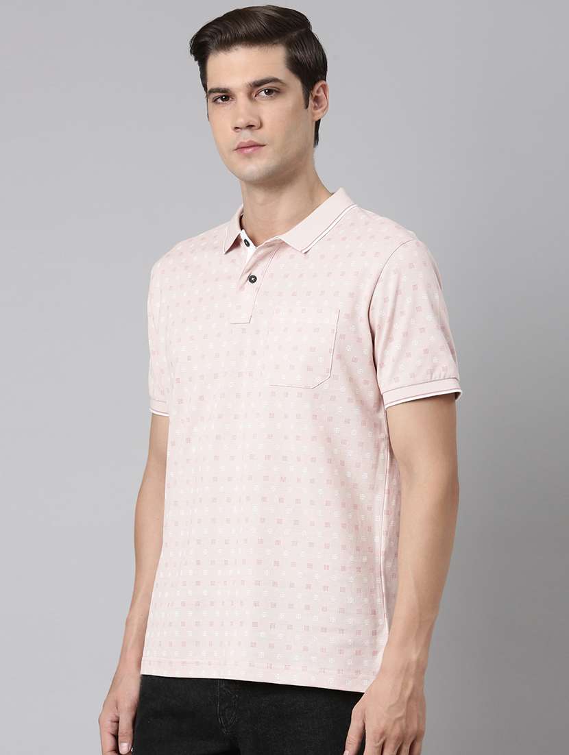 men polo neck all over print t-shirt - 21518313 -  Standard Image - 1