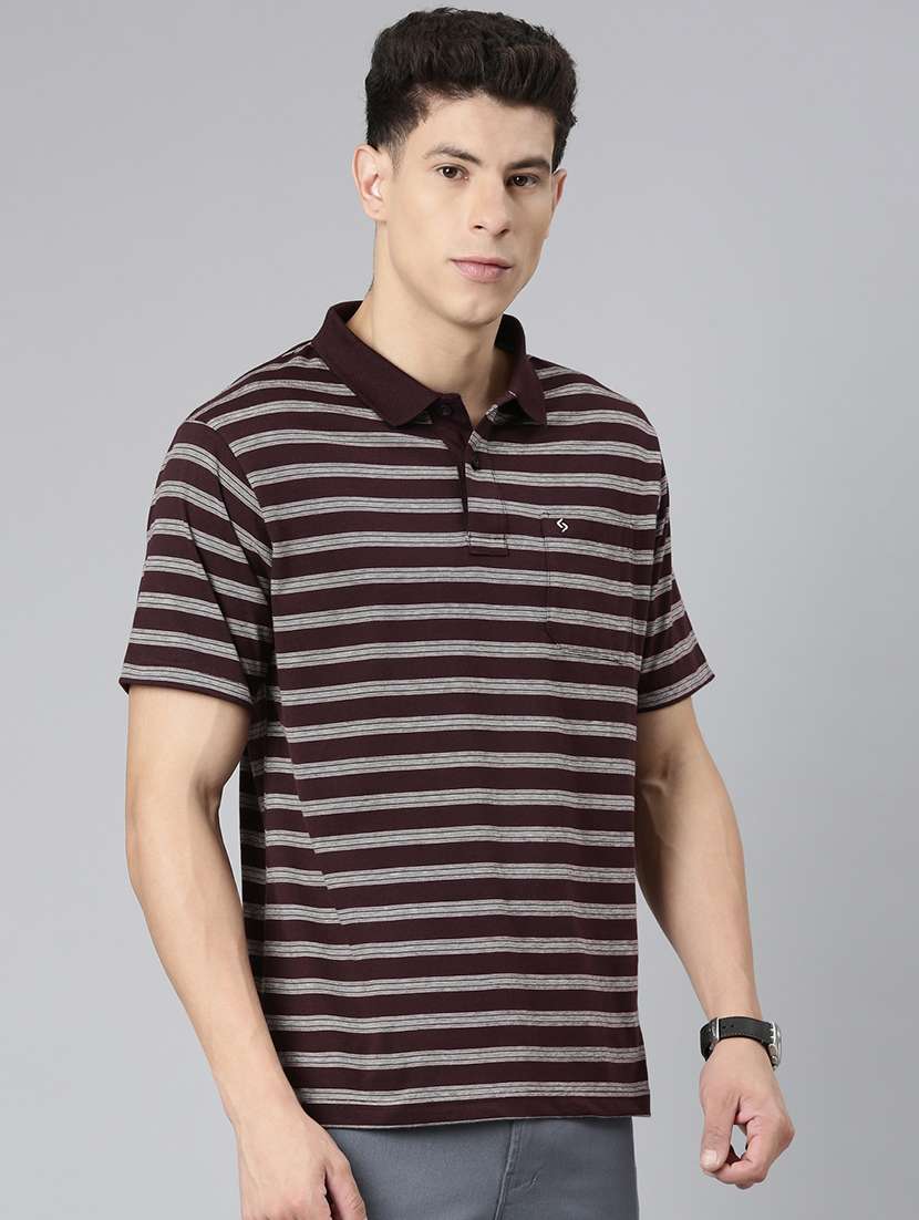 men polo neck all over print t-shirt - 21518403 -  Standard Image - 1