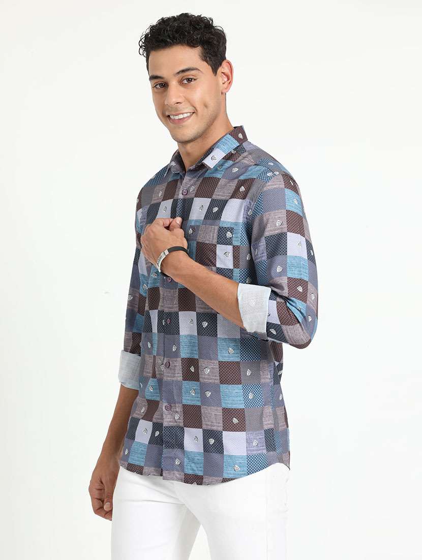 men multi colored cotton casual shirt - 21518464 - Standard Image - 1