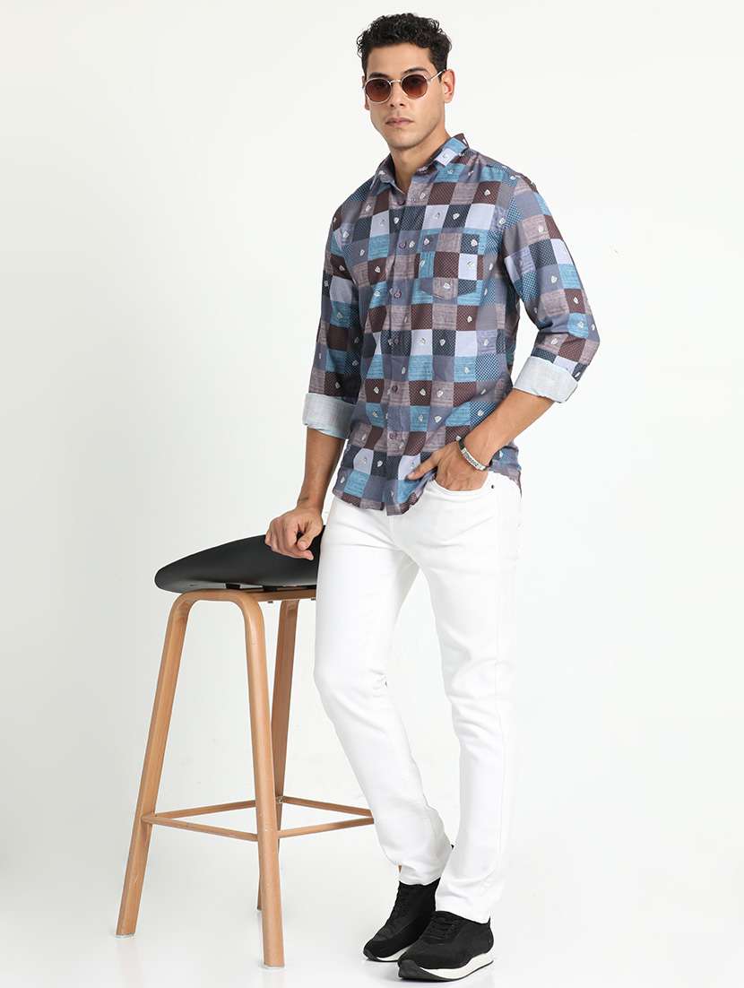 men multi colored cotton casual shirt - 21518464 - Standard Image - 4