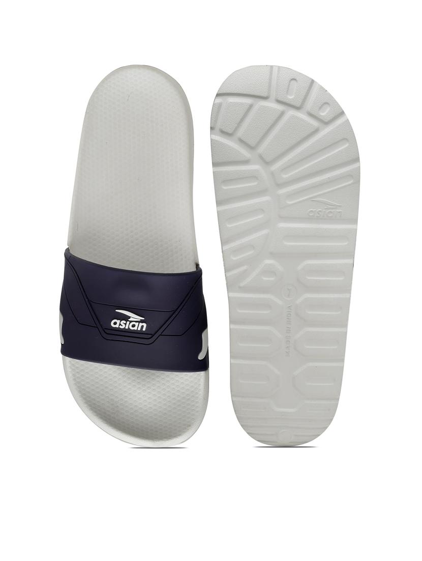 men blue open toe slider - 21518761 - Standard Image - 4