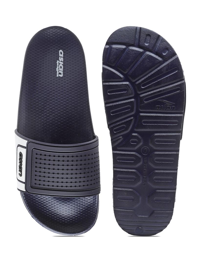 men navy slip on slipper - 21518773 - Standard Image - 4