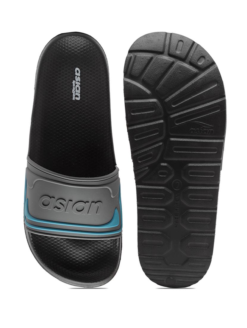 men grey slip on slippers - 21518774 - Standard Image - 4