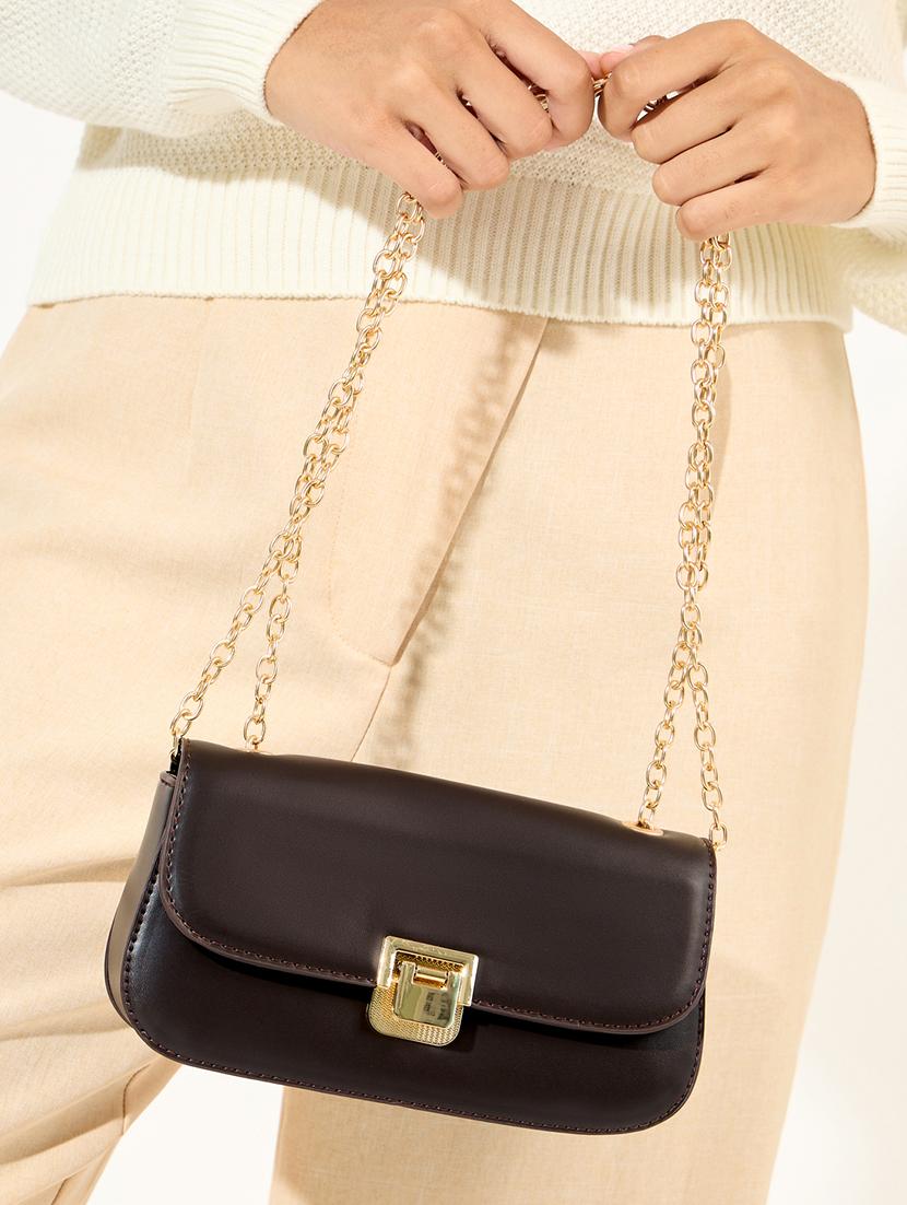 women solid sling bag - 21518856 - Standard Image - 4