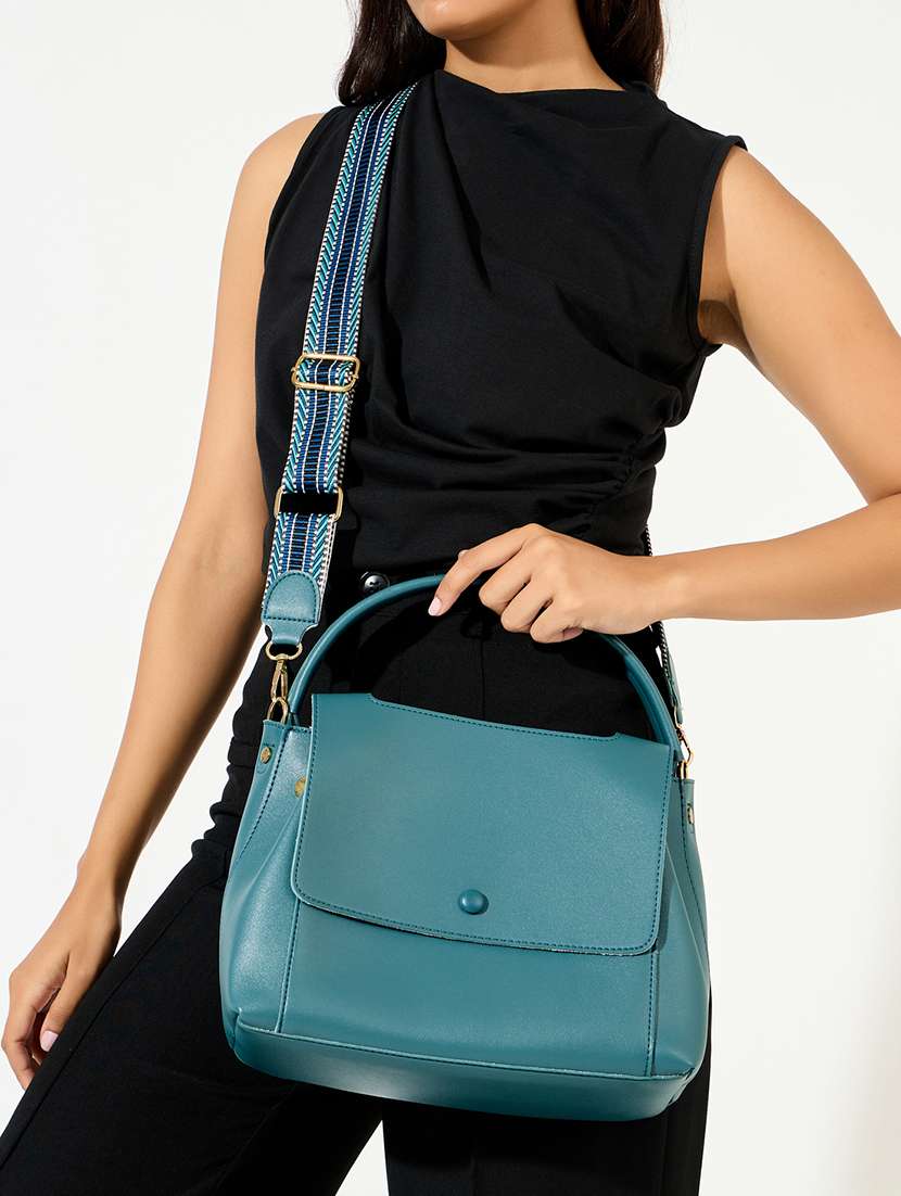 women solid handbag - 21518862 - Standard Image - 4