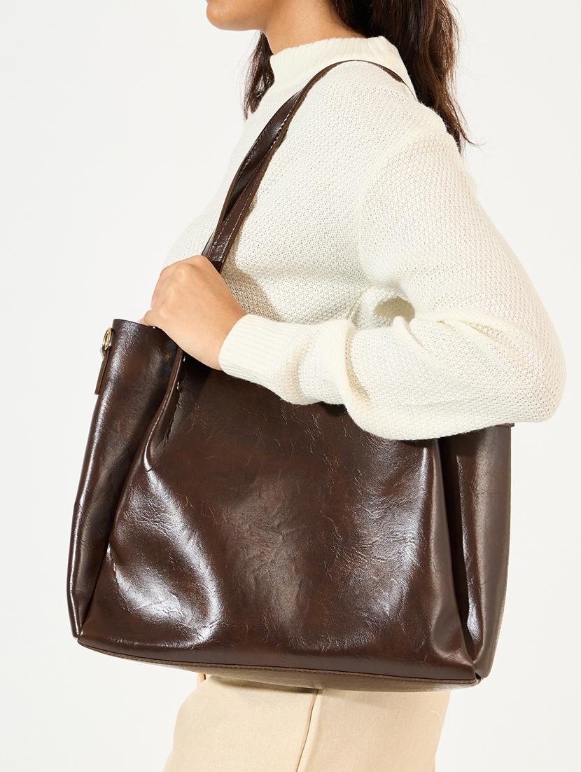 women solid handbag - 21518864 - Standard Image - 6