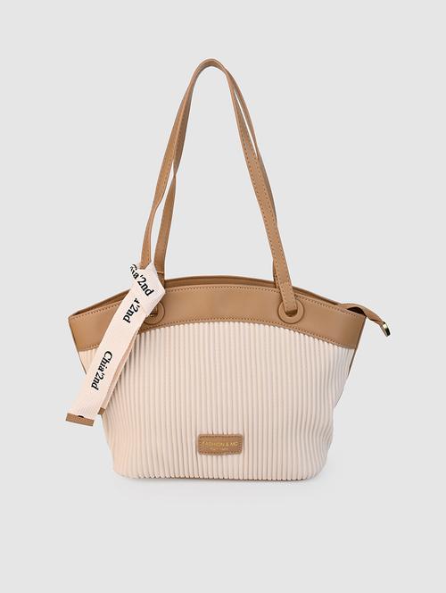 women off white stripes handbag - 21518869 - Standard Image - 0