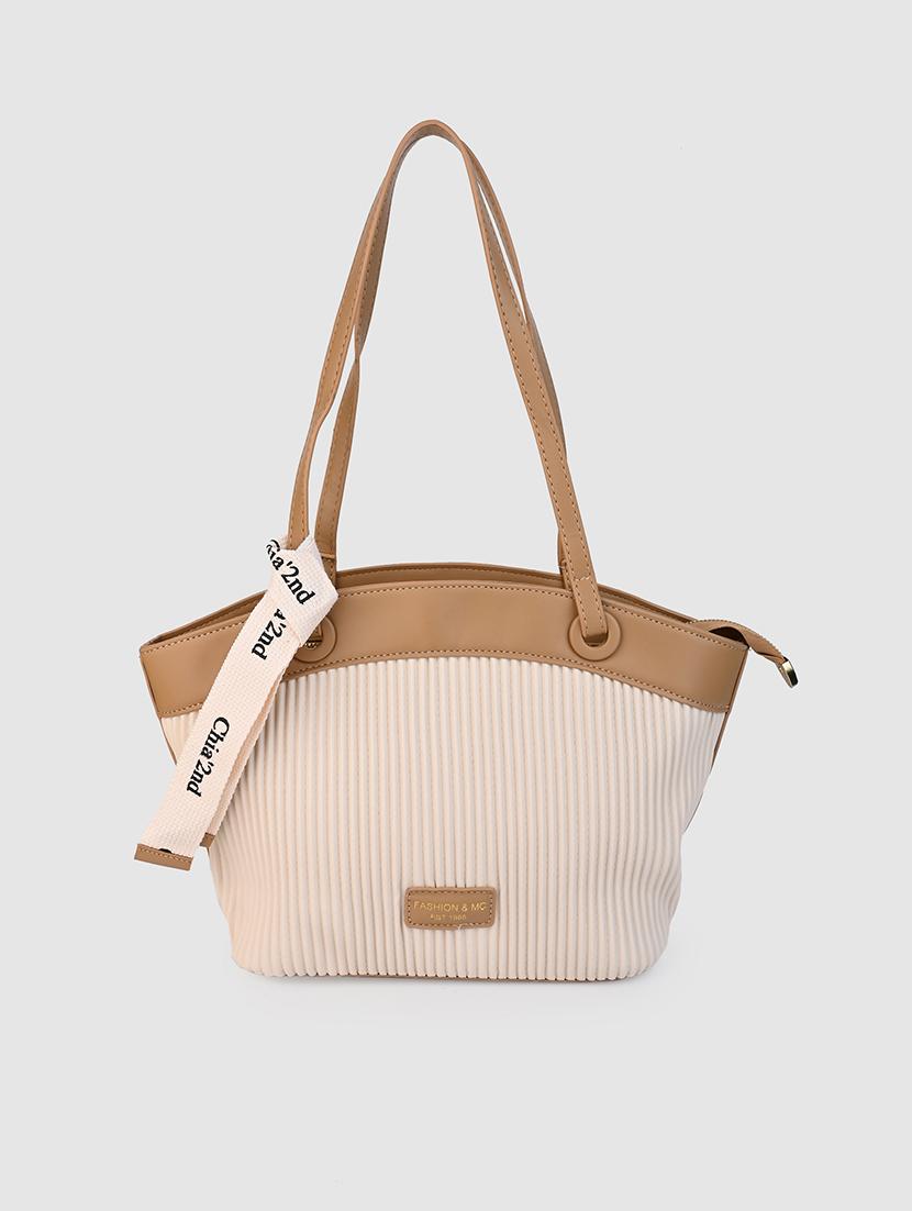 women off white stripes handbag - 21518869 - Zoom Image - 0