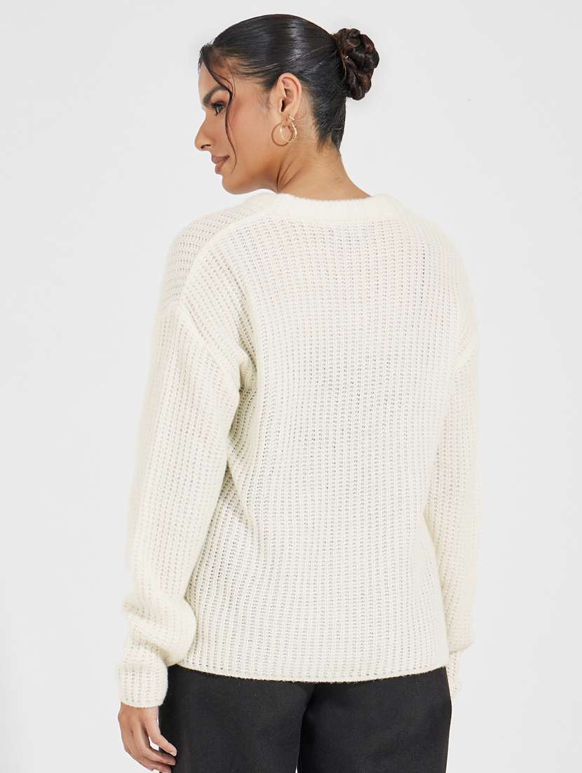 women long sleeve self-designed pullover - 21518890 -  Standard Image - 1