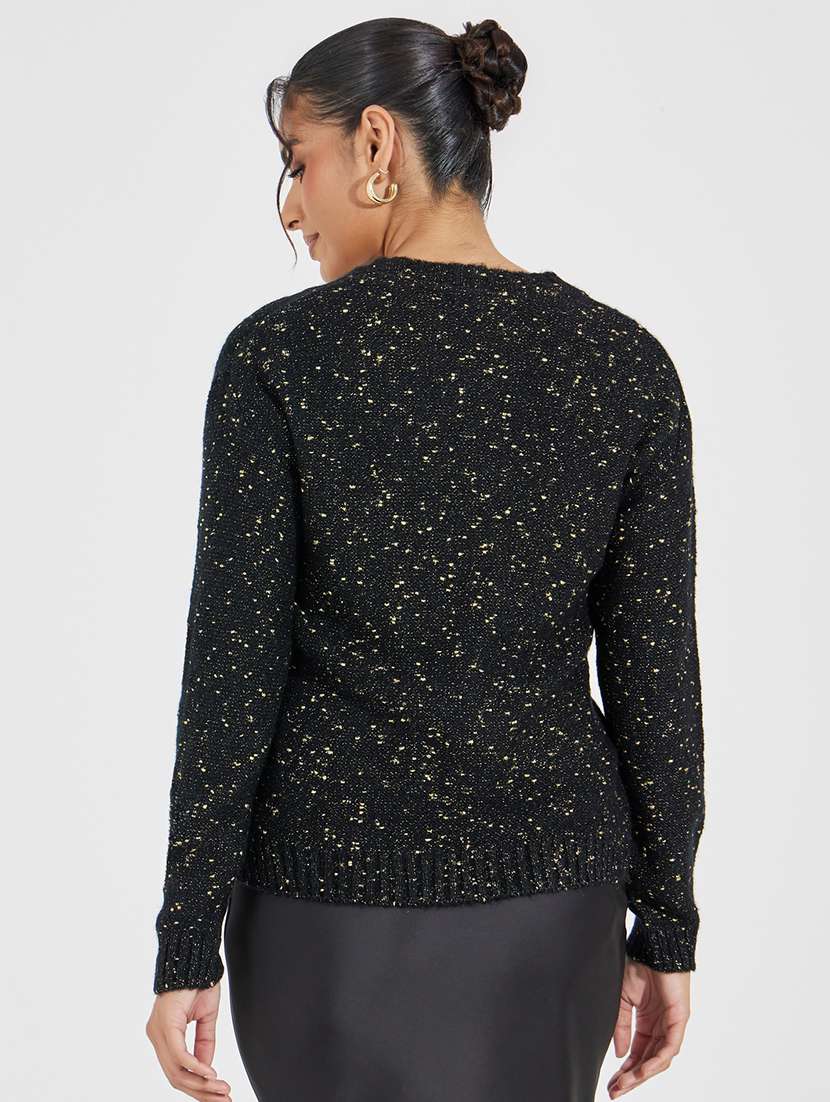women long sleeve self-designed pullover - 21518892 - Standard Image - 1