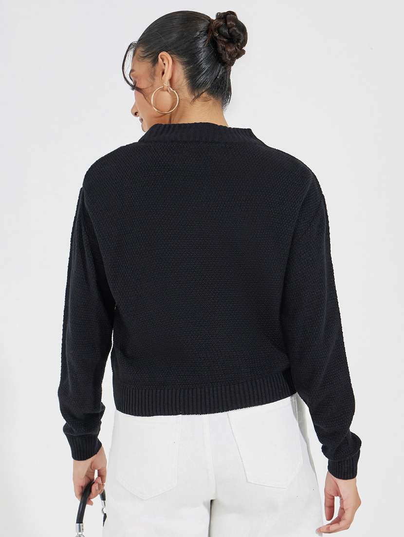 women long sleeve self-designed pullover - 21518897 -  Standard Image - 1