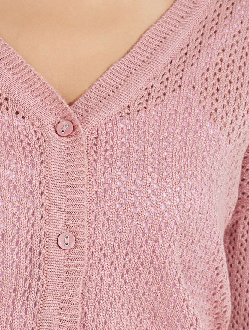 women long sleeve self-designed cardigan - 21518900 -  Standard Image - 4