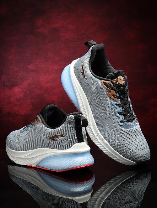 men textured lace up sport shoes - 21518916 -  Standard Image - 0