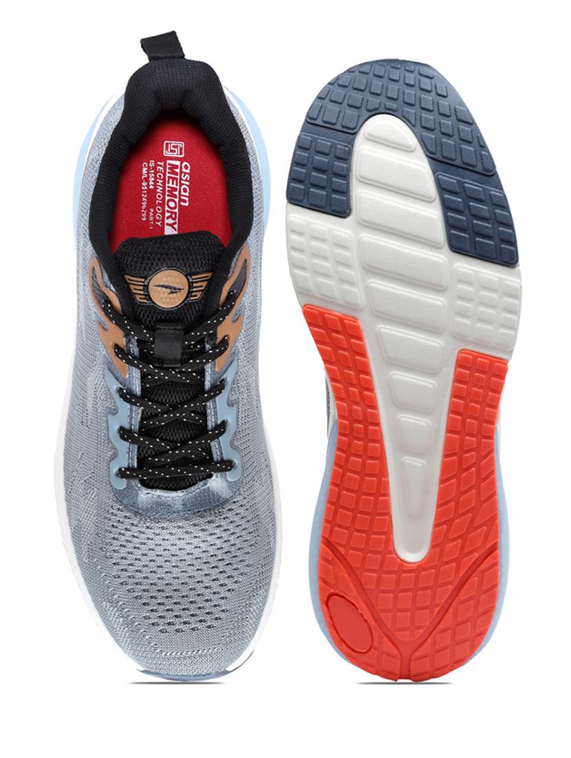 men textured lace up sport shoes - 21518916 - Standard Image - 4