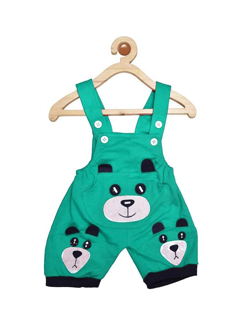 kids printed t-shirt & dungarees - 21519000 -  Standard Image - 1