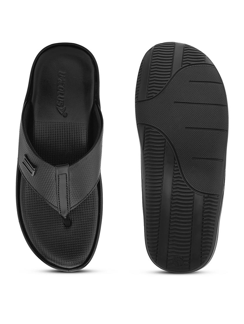 men black slip on sandal - 21519064 - Standard Image - 1
